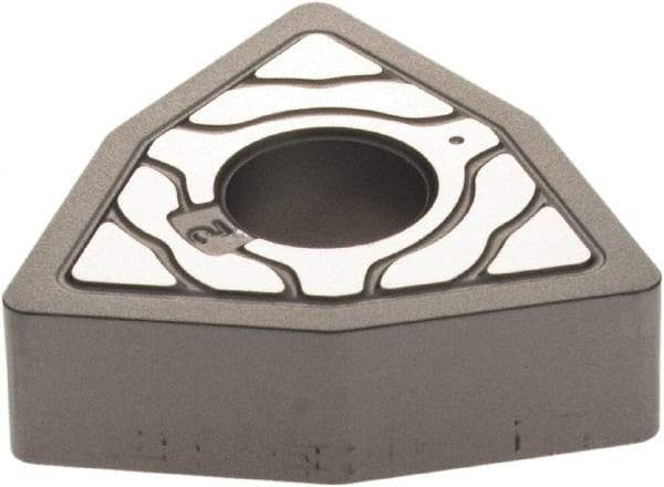 Walter - WNMA432 RK5 Grade WKK20S Carbide Turning Insert - TiCN/Al2O3/TiCN Finish, 80° Trigon, 1/2" Inscr Circle, 3/16" Thick, 1/32" Corner Radius - Eagle Tool & Supply