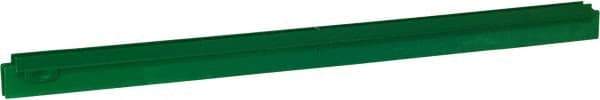 Vikan - 27.6" Polypropylene Blade Squeegee Refill - Threaded End, Double Edge, Green, Polypropylene Holder, Use with 77152 - Eagle Tool & Supply