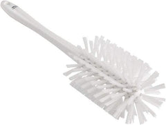 Vikan - 3-1/2" Diam Polyester Bottle Brush - 17" OAL, 6-1/4" Head Length, Polypropylene Handle - Eagle Tool & Supply