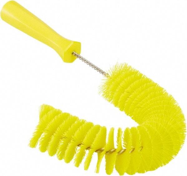 Vikan - 2-1/4" Diam Polyester Hook Brush - 15-1/2" OAL, 6-1/2" Head Length, Polypropylene Handle - Eagle Tool & Supply