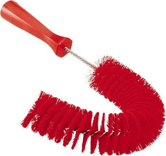 Vikan - 2-1/4" Diam Polyester Hook Brush - 15-1/2" OAL, 6-1/2" Head Length, Polypropylene Handle - Eagle Tool & Supply