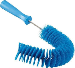 Vikan - 2-1/4" Diam Polyester Hook Brush - 15-1/2" OAL, 6-1/2" Head Length, Polypropylene Handle - Eagle Tool & Supply