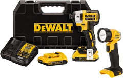 DeWALT - 20 Volt, 1/4" Drive, 20, 125, 152 Ft/Lb Torque, Cordless Impact Driver - 1000, 2800, 3250 RPM, Lithium-Ion Battery Included - Eagle Tool & Supply