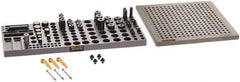Renishaw - M8, CMM Magnetic & Clamping Kit - Use with CMM Fixtures, Includes 47Pc. Component Set, 300x300mm Plate - Eagle Tool & Supply