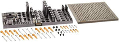 Renishaw - M6, CMM Clamping Kit - Use with CMM Fixtures, Includes 110Pc. Component Set, 300x300mm Plate - Eagle Tool & Supply