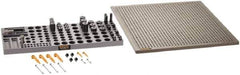 Renishaw - M6, CMM Clamping Kit - Use with CMM Fixtures, Includes 44Pc. Component Set, 450x450mm Plate - Eagle Tool & Supply