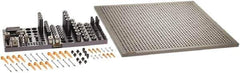 Renishaw - M8, CMM Clamping Kit - Use with CMM Fixtures, Includes 110Pc. Component Set, 600x600mm Plate - Eagle Tool & Supply