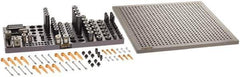 Renishaw - M8, CMM Clamping Kit - Use with CMM Fixtures, Includes 110Pc. Component Set, 450x450mm Plate - Eagle Tool & Supply