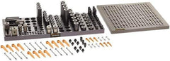Renishaw - M8, CMM Clamping Kit - Use with CMM Fixtures, Includes 110Pc. Component Set, 300x300mm Plate - Eagle Tool & Supply