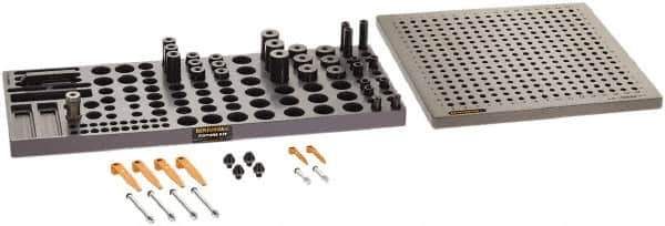 Renishaw - M8, CMM Clamping Kit - Use with CMM Fixtures, Includes 43Pc. Component Set, 300x300mm Plate - Eagle Tool & Supply