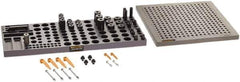 Renishaw - M8, CMM Clamping Kit - Use with CMM Fixtures, Includes 43Pc. Component Set, 300x300mm Plate - Eagle Tool & Supply