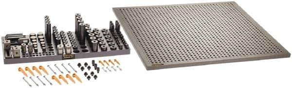Renishaw - M8, CMM Magnetic & Clamping Kit - Use with CMM Fixtures, Includes 114Pc. Component Set, 600x600mm Plate - Eagle Tool & Supply