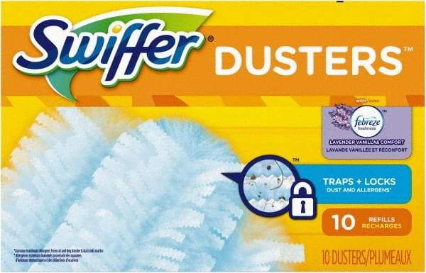 Swiffer - 6" Long Fiber Duster - 6" OAL, Light Blue - Eagle Tool & Supply