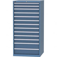 LISTA - 13 Drawer, 124 Compartment Bright Blue Steel Modular Storage Cabinet - Eagle Tool & Supply