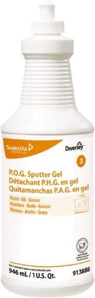 Diversey - 32 oz Squeeze Bottle Carpet/Fabric Stain & Spot Remover - Use on Paints, Oils & Grease - Eagle Tool & Supply