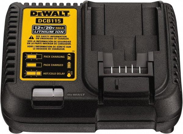 DeWALT - 12 & 20 Volt, 1 Battery Lithium-Ion Power Tool Charger - 1 hr & 30 min to Charge, 12/20 Volt Max Batteries Power Source - Eagle Tool & Supply