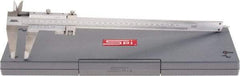 SPI - 0 to 280mm Stainless Steel Vernier Caliper - 0.02mm Graduation, 2-1/2" Jaw Depth, 0.0015" Accuracy, Includes NIST Traceability Certificate - Eagle Tool & Supply