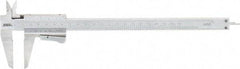 SPI - 0 to 200mm Stainless Steel Vernier Caliper - 0.02mm Graduation, 1.97" Jaw Depth, 0.0015" Accuracy, Includes NIST Traceability Certificate - Eagle Tool & Supply