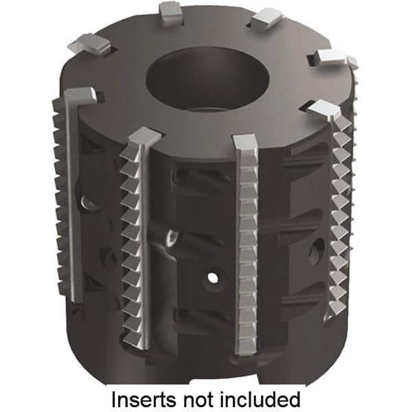 Kennametal - 44mm Cut Diam, 40mm Max Hole Depth, 22mm Arbor Hole Diam, Indexable Thread Mill - Insert Style TM25, 25mm Insert Size, 6 Inserts, Toolholder Style TMS25, 38mm OAL - Eagle Tool & Supply