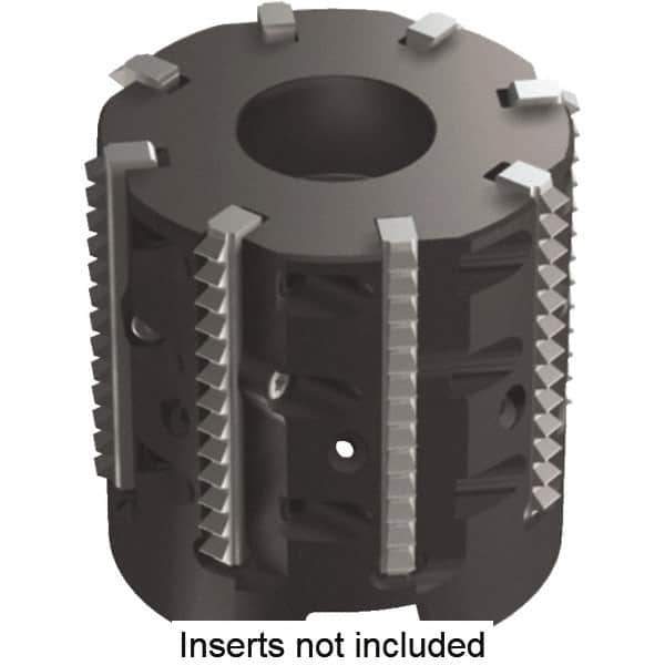 Kennametal - 2.32" Cut Diam, 2" Max Depth of Cut, 1" Arbor Hole Diam, Indexable Thread Mill - Insert Style TM40, 40mm Insert Size, 9 Inserts, Toolholder Style TMS40, 2" OAL - Eagle Tool & Supply