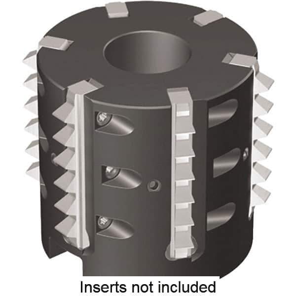 Kennametal - 58mm Cut Diam, 50mm Max Hole Depth, 27mm Arbor Hole Diam, Indexable Thread Mill - Insert Style TM41, 41mm Insert Size, 6 Inserts, Toolholder Style TMS41, 50mm OAL - Eagle Tool & Supply