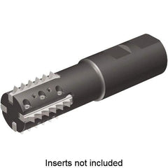 Kennametal - 1.18" Cut Diam, 2.56" Max Depth of Cut, 1-1/4" Shank Diam, Indexable Thread Mill - Insert Style TM41, 41mm Insert Size, 3 Inserts, Toolholder Style TM41, 5" OAL - Eagle Tool & Supply