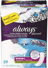 Always - Folded Sanitary Napkins - Long, Maximum Protection - Eagle Tool & Supply