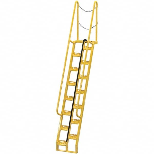 Vestil - 149-5/8" High 350 Lb Capacity 15 Step Alternating Tread Stair - Eagle Tool & Supply