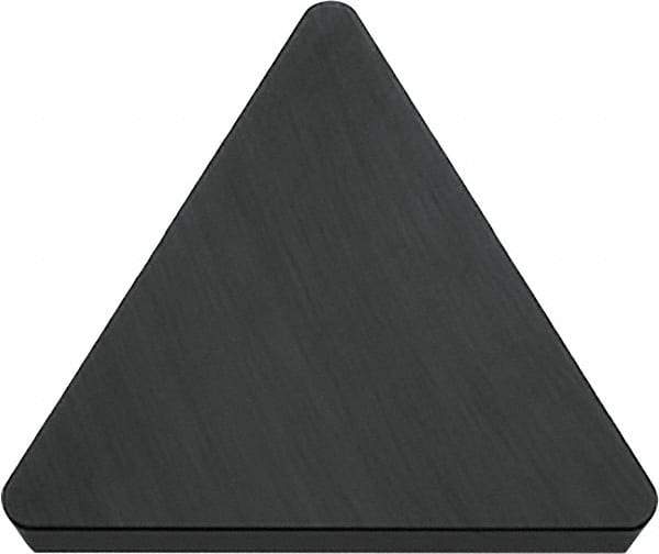 Kyocera - TPG222 Grade A66N Ceramic Turning Insert - TiN Finish, 60° Triangle, 1/4" Inscr Circle, 1/8" Thick, 1/32" Corner Radius - Eagle Tool & Supply