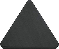 Kyocera - TPG222 Grade PT600M Ceramic Turning Insert - Al2O3/TiC (Megacoat) Finish, 60° Triangle, 1/4" Inscr Circle, 1/8" Thick, 1/32" Corner Radius - Eagle Tool & Supply