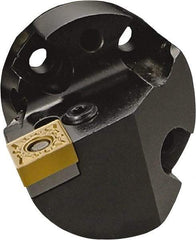 Kyocera - CN.M Insert Style, 41mm OAL, Replaceable Boring Bar Head - 1.9685" Shank Diam, 95° Lead Angle, Through Coolant, Series HA - Eagle Tool & Supply