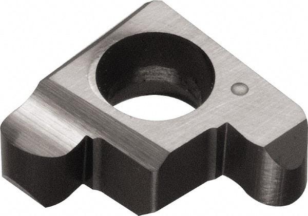 Kyocera - 200GE B Grade PR1025, 2mm Cutting Width Carbide Grooving Insert - 2.2mm Max Depth of Cut, Right Hand, 1mm Corner Radius, TiCN Finish - Eagle Tool & Supply