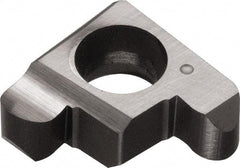 Kyocera - 200GE B Grade PR1225, 2mm Cutting Width Carbide Grooving Insert - 2.2mm Max Depth of Cut, Right Hand, 1mm Corner Radius, Megacoat Finish - Eagle Tool & Supply