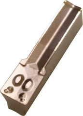 Kyocera - 60-04FMM Grade KW10, 6mm Cutting Width Carbide Grooving Insert - 0.4mm Corner Radius, WC/Co Finish - Eagle Tool & Supply