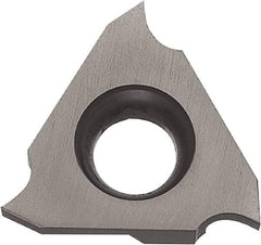 Kyocera - 32TGF Grade PR1215, 1/16" Cutting Width Carbide Grooving Insert - 0.078" Max Depth of Cut, Right Hand, 0.004" Corner Radius, Megacoat Finish - Eagle Tool & Supply