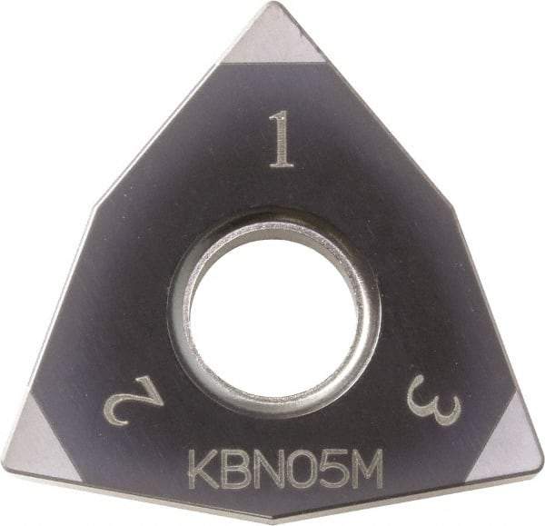 Kyocera - WNGA432 Grade KBN525 CBN Turning Insert - Uncoated, 80° Trigon, 1/2" Inscr Circle, 3/16" Thick, 1/32" Corner Radius - Eagle Tool & Supply