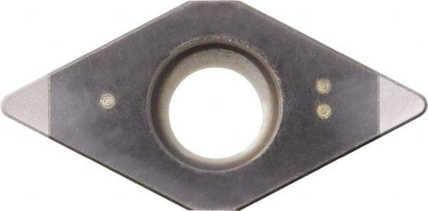 Kyocera - DCMW32.50.5 Grade KBN05M CBN Turning Insert - Megacoat Finish, 55° Diamond, 3/8" Inscr Circle, 5/32" Thick, 0.008" Corner Radius - Eagle Tool & Supply