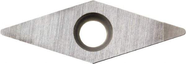 Kyocera - VBGW222 Grade KBN25M CBN Turning Insert - Megacoat Finish, 35° Diamond, 1/4" Inscr Circle, 1/8" Thick, 1/32" Corner Radius - Eagle Tool & Supply