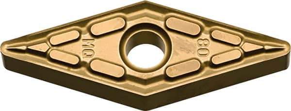 Kyocera - VNMG331 MQ Grade SW05 Carbide Turning Insert - Uncoated, 35° Diamond, 3/8" Inscr Circle, 3/16" Thick, 1/64" Corner Radius - Eagle Tool & Supply