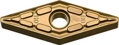 Kyocera - VNMG331 MQ Grade SW05 Carbide Turning Insert - Uncoated, 35° Diamond, 3/8" Inscr Circle, 3/16" Thick, 1/64" Corner Radius - Eagle Tool & Supply