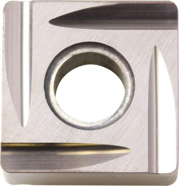 Kyocera - SNGG431 C Grade KW10 Carbide Turning Insert - Uncoated, 90° Square, 1/2" Inscr Circle, 3/16" Thick, 1/64" Corner Radius - Eagle Tool & Supply