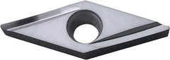 Kyocera - VBGT330.5 Y Grade KW10 Carbide Turning Insert - Uncoated, 35° Diamond, 3/8" Inscr Circle, 3/16" Thick, 0.008" Corner Radius - Eagle Tool & Supply