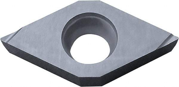 Kyocera - DCGT32.50.5 F Grade PR930 Carbide Turning Insert - TiCN Finish, 55° Diamond, 3/8" Inscr Circle, 5/32" Thick, 0.008" Corner Radius - Eagle Tool & Supply
