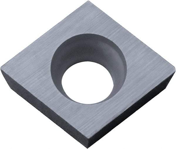 Kyocera - CCGW32.50.5 Grade KW10 Carbide Turning Insert - Uncoated, 80° Diamond, 3/8" Inscr Circle, 5/32" Thick, 0.008" Corner Radius - Eagle Tool & Supply