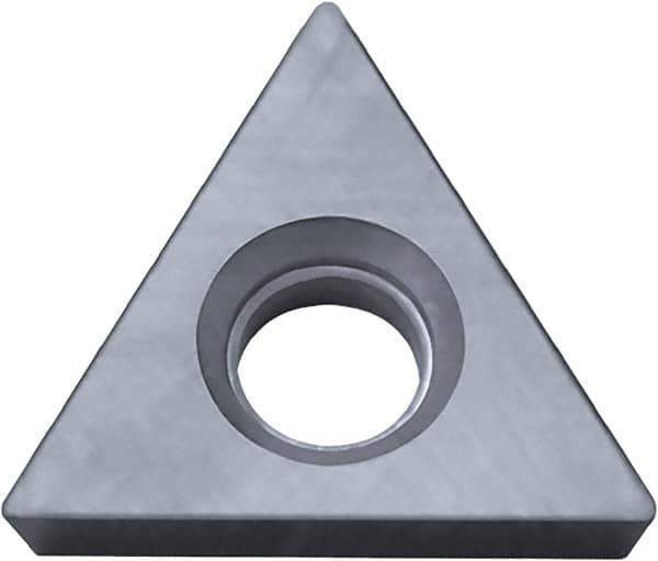 Kyocera - TPGB321 Grade KPD001 Polycrystalline Diamond (PCD) Turning Insert - Uncoated, 60° Triangle, 3/8" Inscr Circle, 1/8" Thick, 1/64" Corner Radius - Eagle Tool & Supply