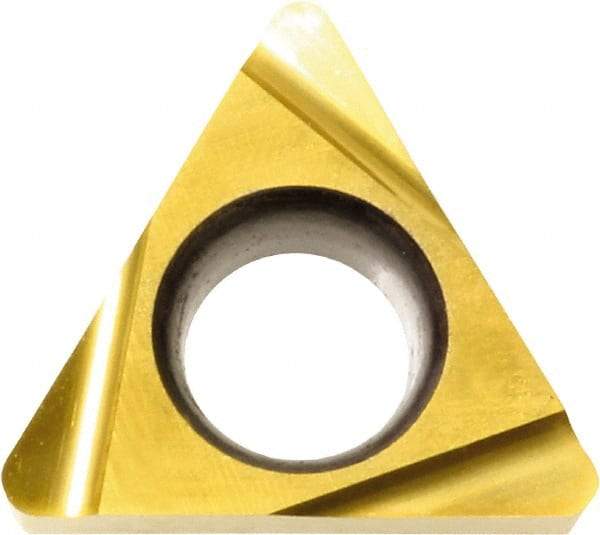 Kyocera - TBGT1.210.2 Grade KW10 Carbide Turning Insert - Uncoated, 60° Triangle, 5/32" Inscr Circle, 1/16" Thick, 0.004" Corner Radius - Eagle Tool & Supply