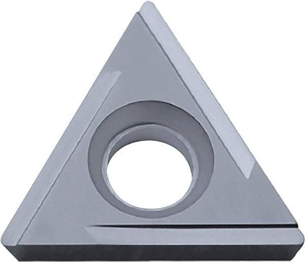 Kyocera - TPGH221 H Grade TN620 Cermet Turning Insert - Uncoated, 60° Triangle, 1/4" Inscr Circle, 1/8" Thick, 1/64" Corner Radius - Eagle Tool & Supply
