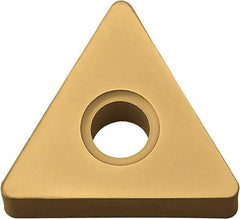 Kyocera - TNGA332 Grade KW10 Carbide Turning Insert - Uncoated, 60° Triangle, 3/8" Inscr Circle, 3/16" Thick, 1/32" Corner Radius - Eagle Tool & Supply