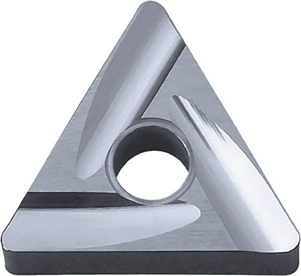 Kyocera - TNGG331 25R Grade PV720 Cermet Turning Insert - TiCN (Megacoat Nano) Finish, 60° Triangle, 3/8" Inscr Circle, 3/16" Thick, 1/64" Corner Radius - Eagle Tool & Supply