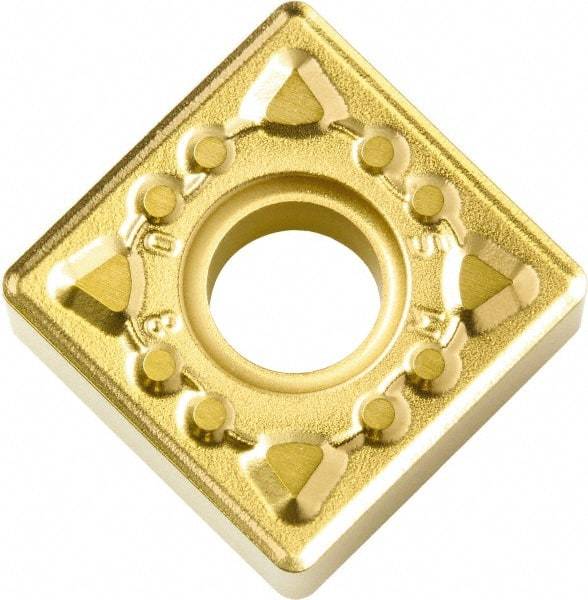 Kyocera - SNMG433 MS Grade CA6525 Carbide Turning Insert - TiCN/Al2O3/TiN Finish, 90° Square, 1/2" Inscr Circle, 3/16" Thick, 3/64" Corner Radius - Eagle Tool & Supply